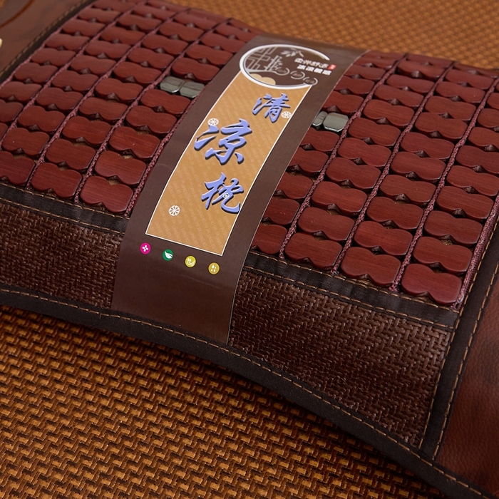 91家纺网 家纺一手货源 找家纺 （总）优波兔 2025新款夏凉枕 精选麻将葫芦丝绣花一体式绣花圆枕（38x58）荞麦壳枕