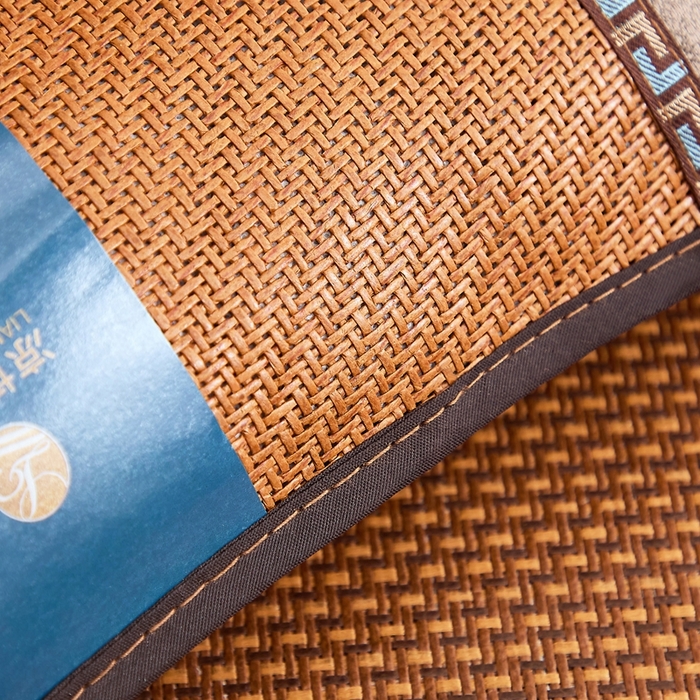 91家纺网 家纺一手货源 找家纺 （总）优波兔 2025新款跑量红藤金边荞麦壳枕（33x53） 荞麦壳夏凉枕