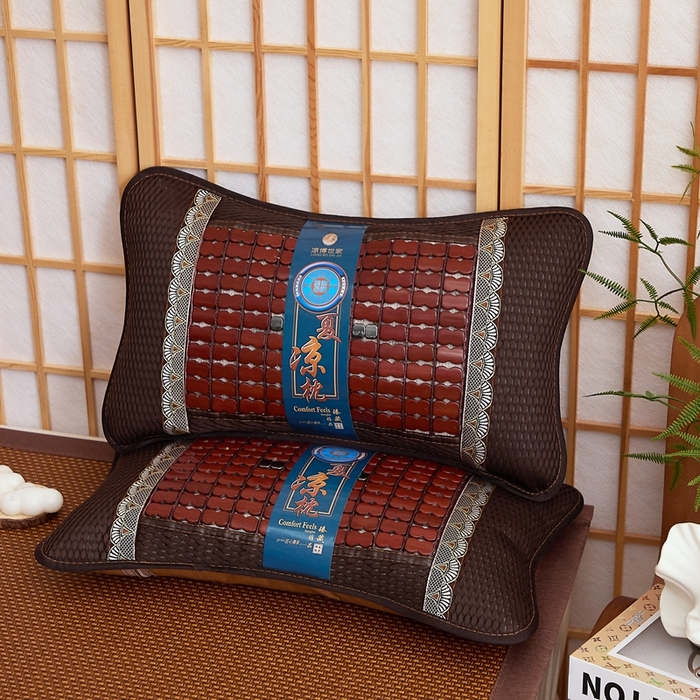 91家纺网 家纺一手货源 找家纺 （总）优波兔 2025新款清凉透气 磁疗麻将枕荞麦壳夏凉枕（35x55）