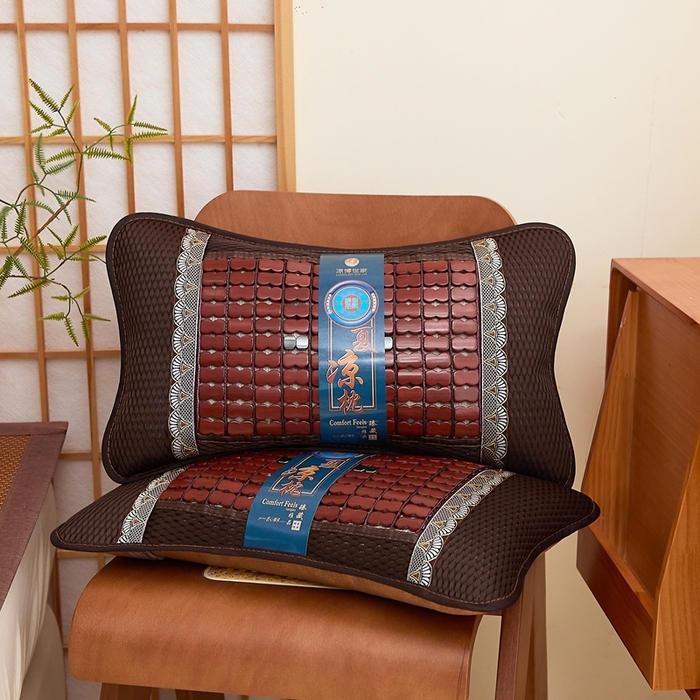 91家纺网 家纺一手货源 找家纺 （总）优波兔 2025新款清凉透气 磁疗麻将枕荞麦壳夏凉枕（35x55）