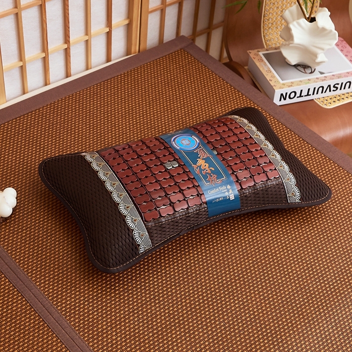 91家纺网 家纺一手货源 找家纺 （总）优波兔 2025新款清凉透气 磁疗麻将枕荞麦壳夏凉枕（35x55）