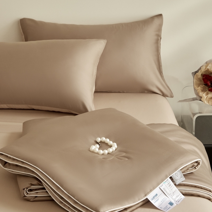 91家纺网 家纺一手货源 找家纺 ONE TWO ONE 121 2025新款天丝夏被夏凉被空调被-清凉与夏系列【填充抗菌纤维有质检】 与夏-可可