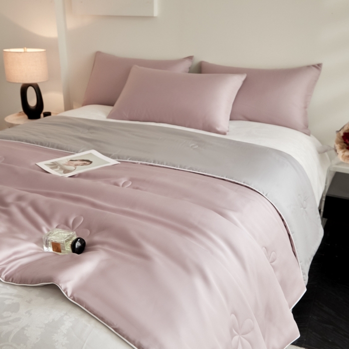 91家纺网 家纺一手货源 找家纺 ONE TWO ONE 121 2025新款天丝夏被夏凉被空调被-清凉与夏系列【填充抗菌纤维有质检】 与夏-芋果