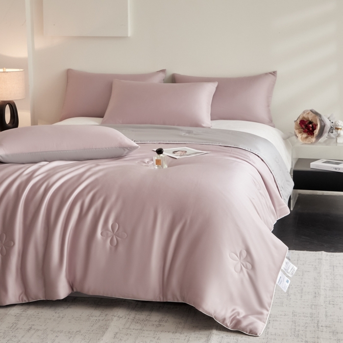 91家纺网 家纺一手货源 找家纺 ONE TWO ONE 121 2025新款天丝夏被夏凉被空调被-清凉与夏系列【填充抗菌纤维有质检】 与夏-芋果