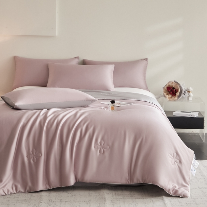 91家纺网 家纺一手货源 找家纺 ONE TWO ONE 121 2025新款天丝夏被夏凉被空调被-清凉与夏系列【填充抗菌纤维有质检】 与夏-芋果