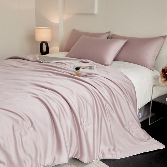 91家纺网 家纺一手货源 找家纺 ONE TWO ONE 121 2025新款天丝夏被夏凉被空调被-清凉与夏系列【填充抗菌纤维有质检】 与夏-芋果