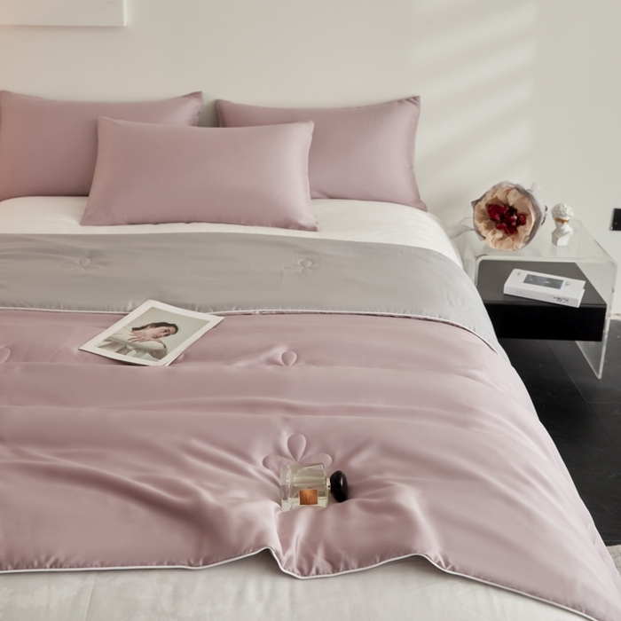 91家纺网 家纺一手货源 找家纺 ONE TWO ONE 121 2025新款天丝夏被夏凉被空调被-清凉与夏系列【填充抗菌纤维有质检】 与夏-芋果