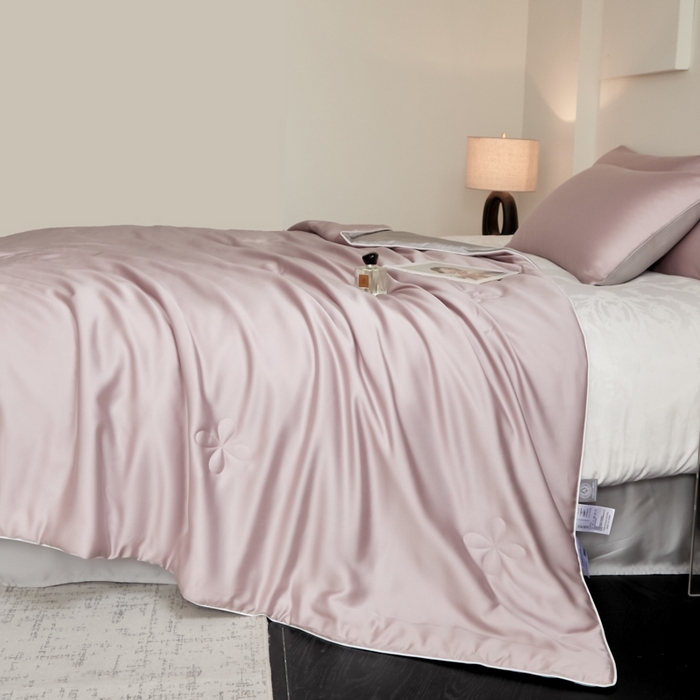 91家纺网 家纺一手货源 找家纺 ONE TWO ONE 121 2025新款天丝夏被夏凉被空调被-清凉与夏系列【填充抗菌纤维有质检】 与夏-芋果