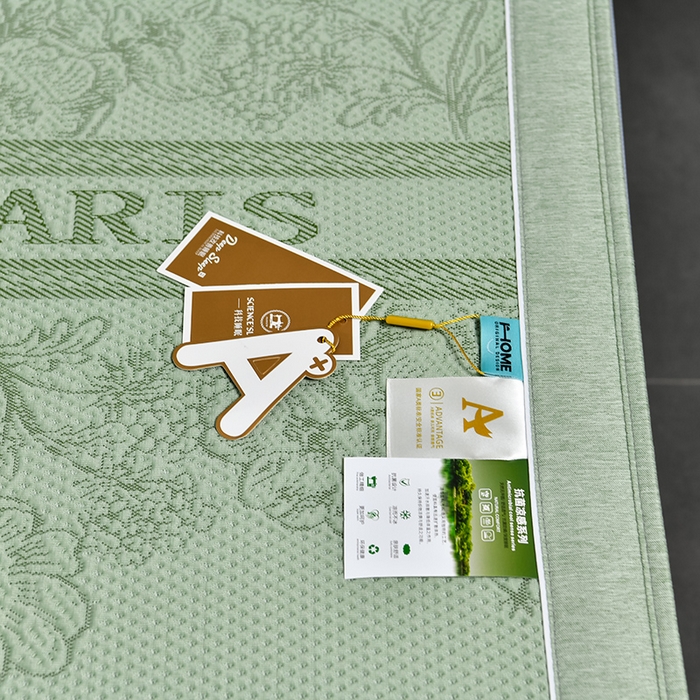 91家纺网 家纺一手货源 找家纺 小牛席业 2025新款蔷薇冷感豆豆席系列（床笠款）凉席藤席冰藤双面席冰丝席竹席凉席空调席草席三件套 绿色