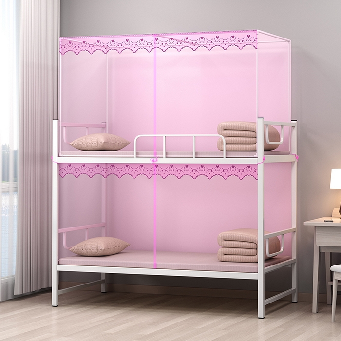 91家纺网 家纺一手货源 找家纺 （总）无瑕家居 2025新款蕾丝花边纯色加密蚊帐家用学生蚊帐老式蚊帐