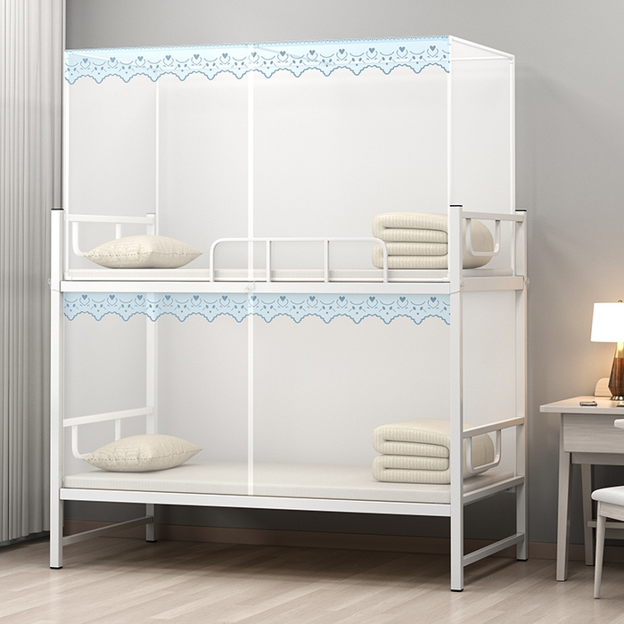 91家纺网 家纺一手货源 找家纺 （总）无瑕家居 2025新款蕾丝花边纯色加密蚊帐家用学生蚊帐老式蚊帐