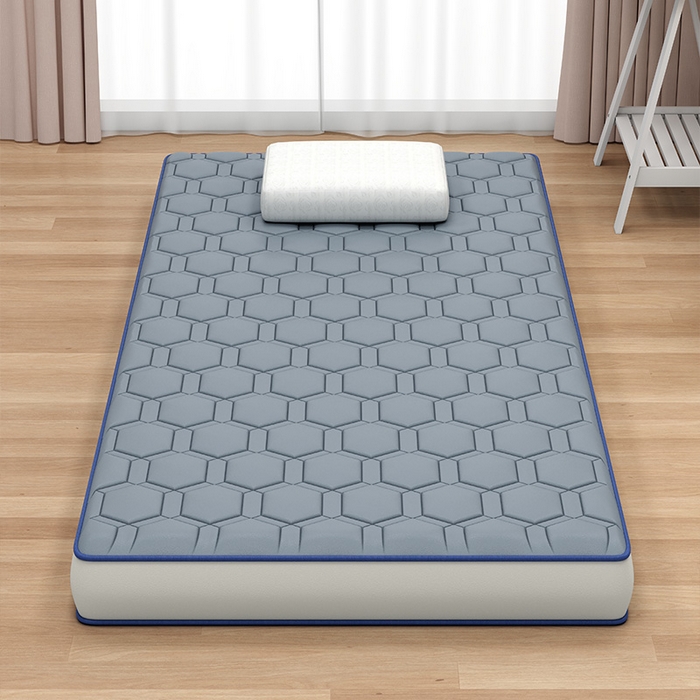 91家纺网 家纺一手货源 找家纺 无瑕家居 2025新款A类磨毛抗菌防螨学生宿舍硬质棉床垫 高级灰-6cm