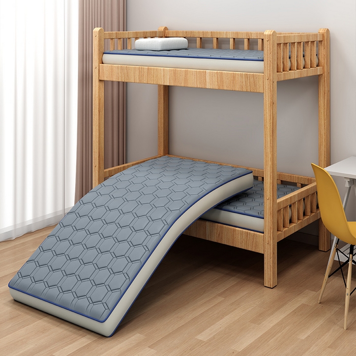 91家纺网 家纺一手货源 找家纺 无瑕家居 2025新款A类磨毛抗菌防螨学生宿舍硬质棉床垫 高级灰-6cm