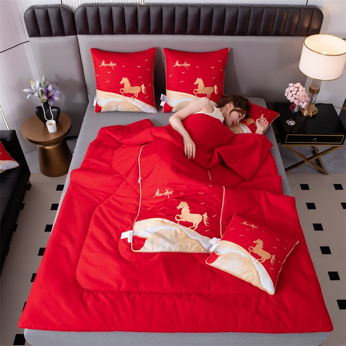 91家纺网 家纺一手货源 找家纺 （总）照世家纺 2025新款全棉A类马上成功抱枕被（控价是优惠券后不能低于40的79,45的99,50的119,55的149,60的179）