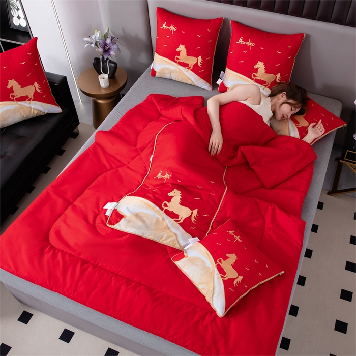 91家纺网 家纺一手货源 找家纺 （总）照世家纺 2025新款全棉A类马上成功抱枕被（控价是优惠券后不能低于40的79,45的99,50的119,55的149,60的179）