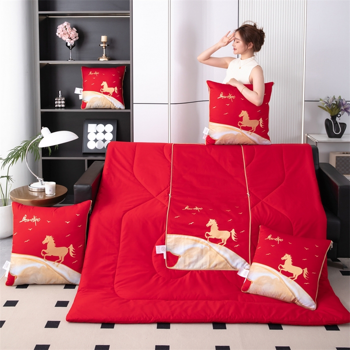 91家纺网 家纺一手货源 找家纺 （总）照世家纺 2025新款全棉A类马上成功抱枕被（控价是优惠券后不能低于40的79,45的99,50的119,55的149,60的179）