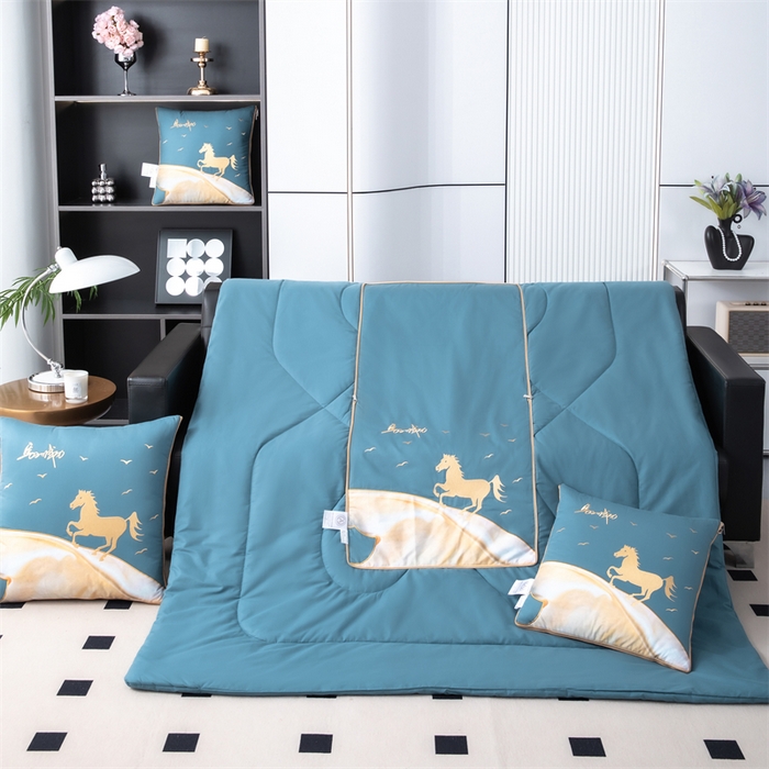 91家纺网 家纺一手货源 找家纺 （总）照世家纺 2025新款全棉A类马上成功抱枕被（控价是优惠券后不能低于40的79,45的99,50的119,55的149,60的179）