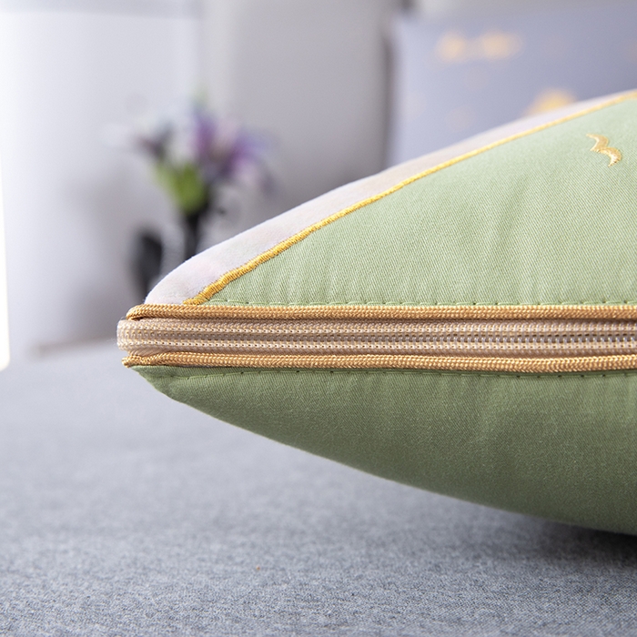 91家纺网 家纺一手货源 找家纺 照世家纺 2025新款全棉A类马上成功抱枕被 嫩绿