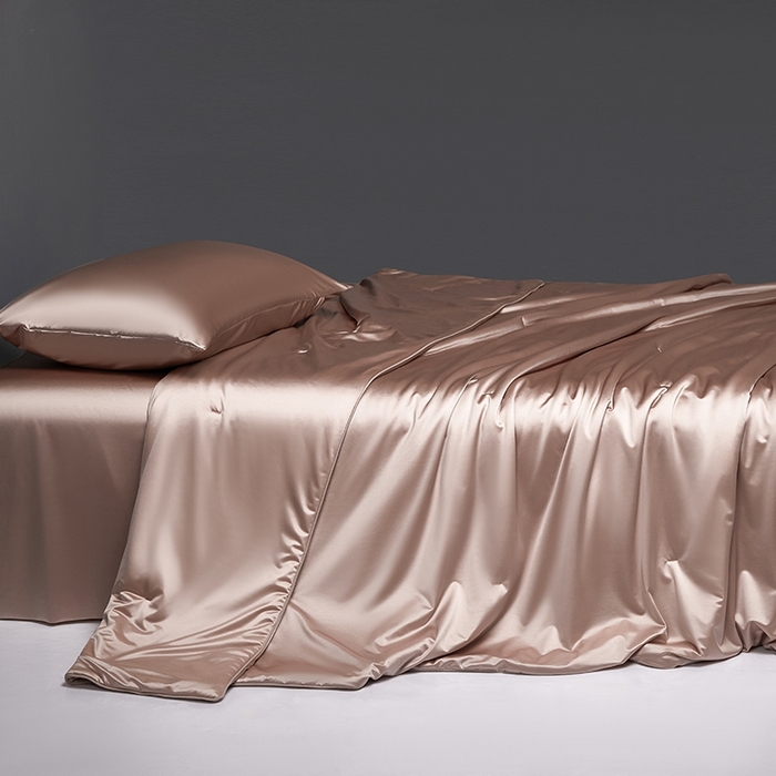 91家纺网 家纺一手货源 找家纺 桂雅居 2025新款小蚕芯呵护凉感夏被夏凉被空调被 托比咖