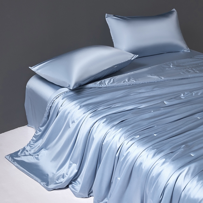 91家纺网 家纺一手货源 找家纺 桂雅居 2025新款小蚕芯呵护凉感夏被夏凉被空调被 海鸥蓝