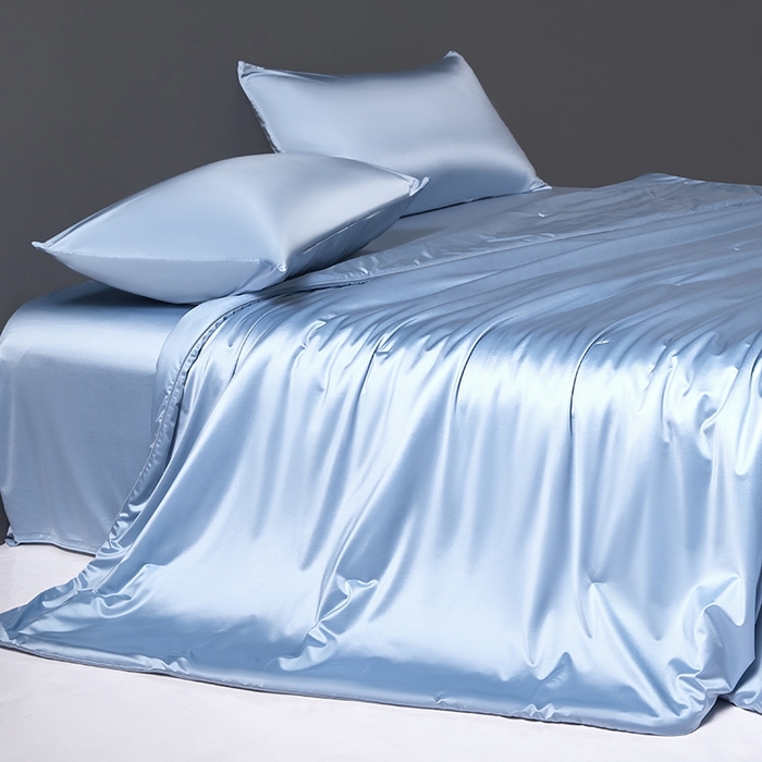 91家纺网 家纺一手货源 找家纺 桂雅居 2025新款小蚕芯呵护凉感夏被夏凉被空调被 海鸥蓝