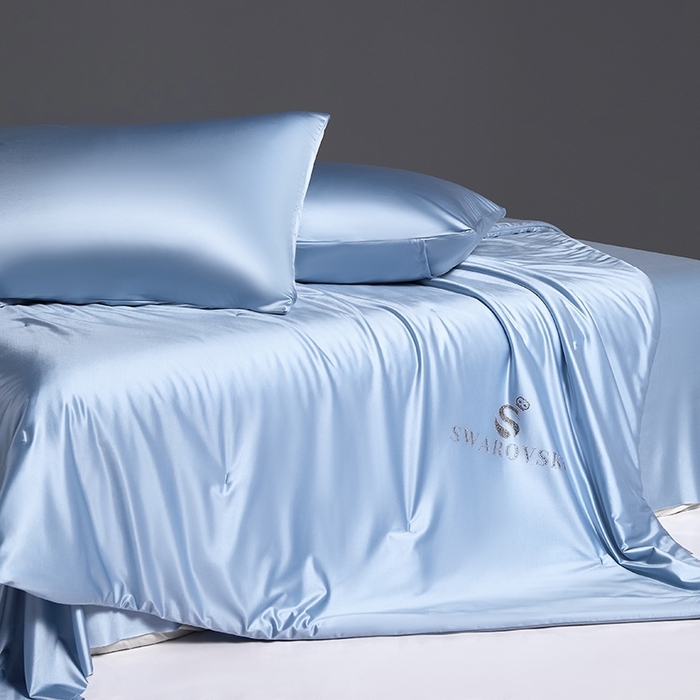 91家纺网 家纺一手货源 找家纺 桂雅居 2025新款小蚕芯呵护凉感夏被夏凉被空调被 海鸥蓝