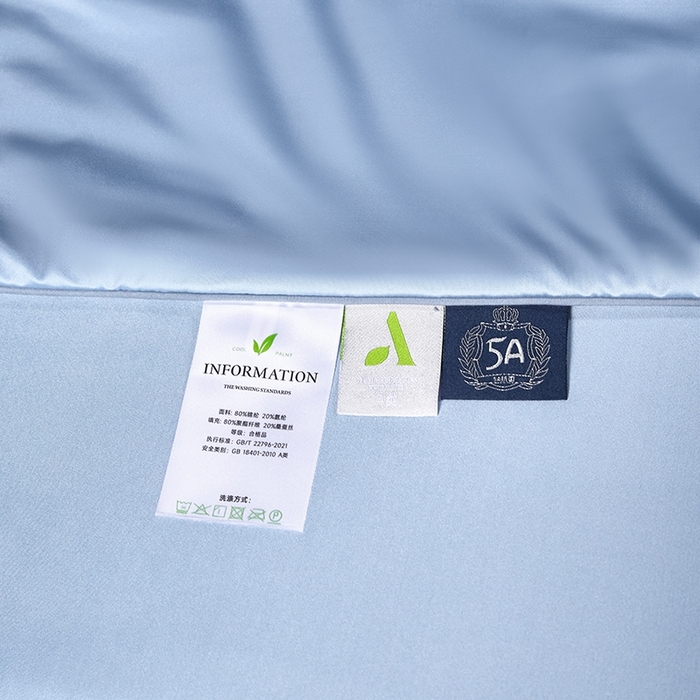 91家纺网 家纺一手货源 找家纺 桂雅居 2025新款小蚕芯呵护凉感夏被夏凉被空调被 海鸥蓝