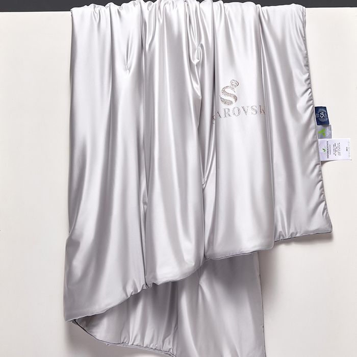 91家纺网 家纺一手货源 找家纺 桂雅居 2025新款小蚕芯呵护凉感夏被夏凉被空调被 欧洲灰