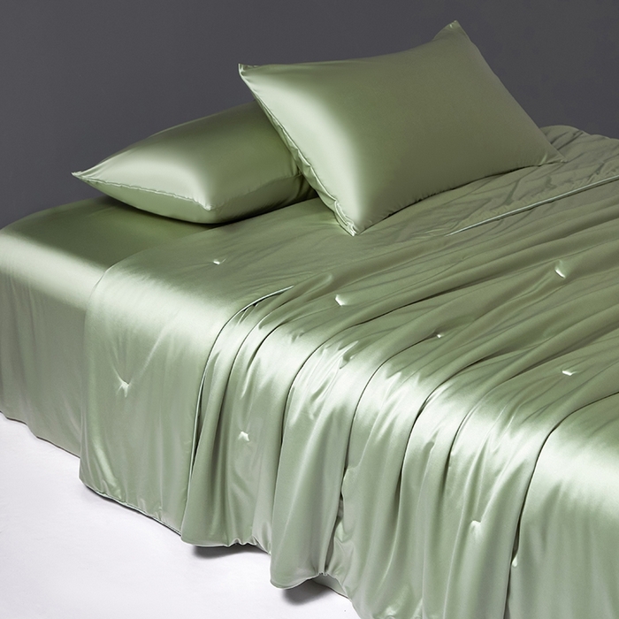 桂雅居 2025新款小蚕芯呵护凉感夏被夏凉被空调被 箬竹绿