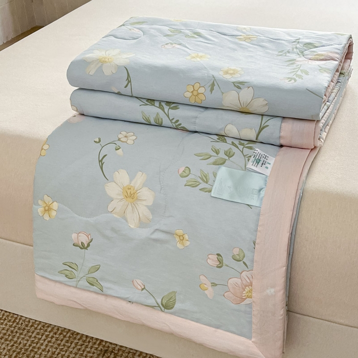 晨希家居 2025春夏新款全棉纯棉印花夏被夏凉被空调被 雅韵