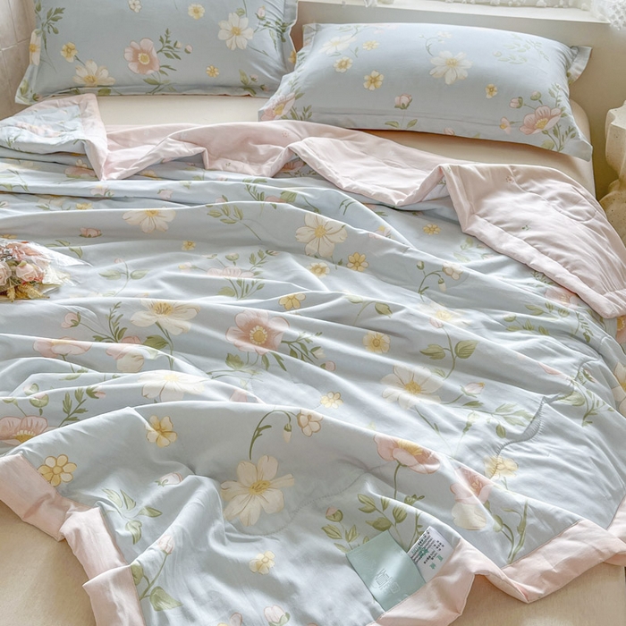 91家纺网 家纺一手货源 找家纺 晨希家居 2025春夏新款全棉纯棉印花夏被夏凉被空调被 雅韵