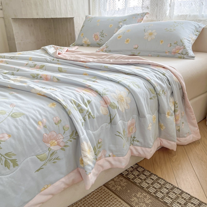 91家纺网 家纺一手货源 找家纺 晨希家居 2025春夏新款全棉纯棉印花夏被夏凉被空调被 雅韵