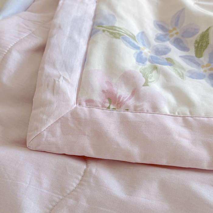 91家纺网 家纺一手货源 找家纺 晨希家居 2025春夏新款全棉纯棉印花夏被夏凉被空调被 花间寻梦