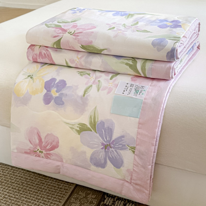 晨希家居 2025春夏新款全棉纯棉印花夏被夏凉被空调被 花间寻梦