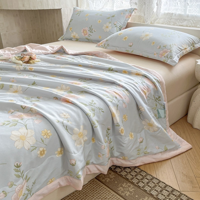 91家纺网 家纺一手货源 找家纺 晨希家居 2025春夏新款全棉纯棉印花夏被夏凉被空调被 雅韵