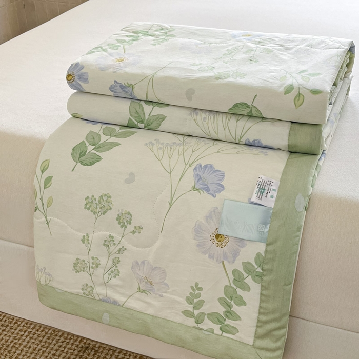 晨希家居 2025春夏新款全棉纯棉印花夏被夏凉被空调被 云水谣