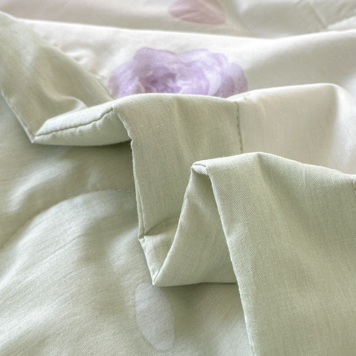 91家纺网 家纺一手货源 找家纺 晨希家居 2025春夏新款全棉纯棉印花夏被夏凉被空调被 浪漫玫瑰