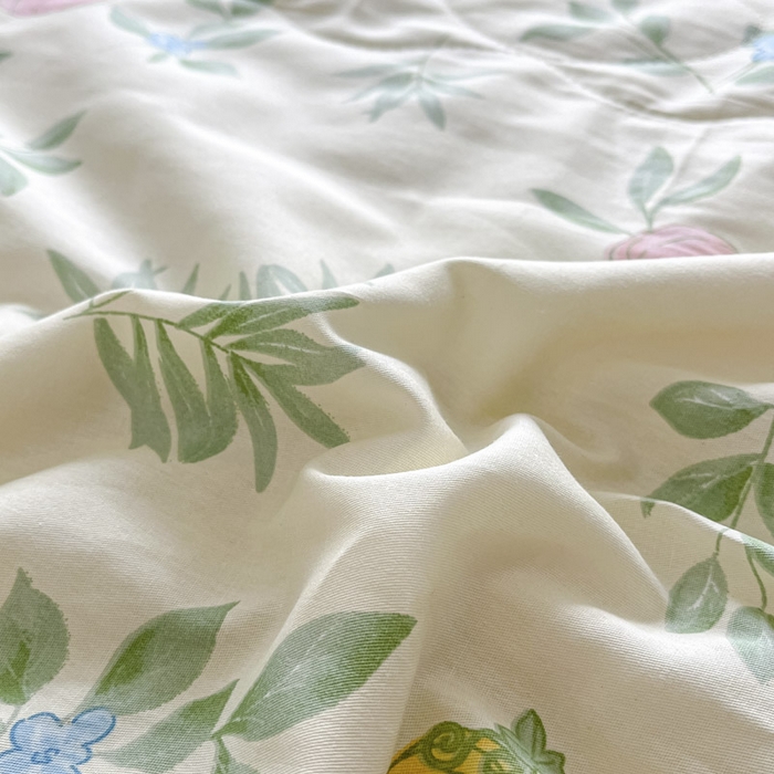 91家纺网 家纺一手货源 找家纺 晨希家居 2025春夏新款全棉纯棉印花夏被夏凉被空调被 轻婉花语