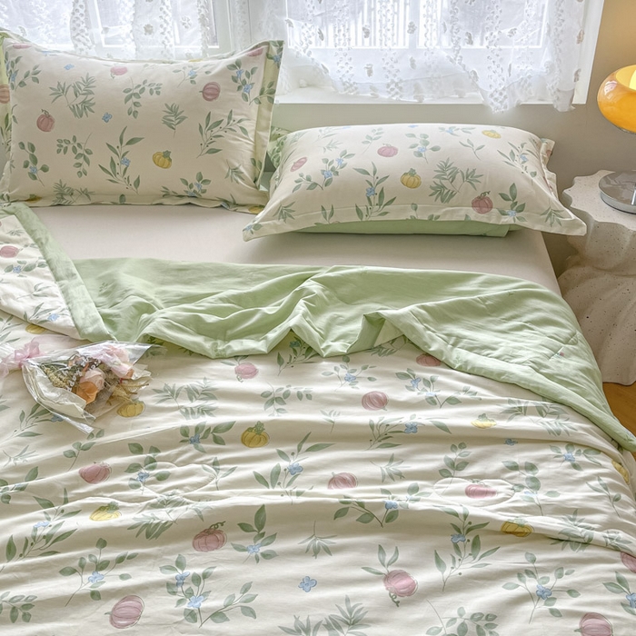 91家纺网 家纺一手货源 找家纺 晨希家居 2025春夏新款全棉纯棉印花夏被夏凉被空调被 轻婉花语