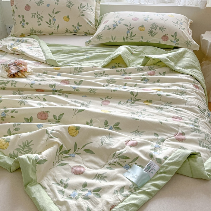 91家纺网 家纺一手货源 找家纺 晨希家居 2025春夏新款全棉纯棉印花夏被夏凉被空调被 轻婉花语