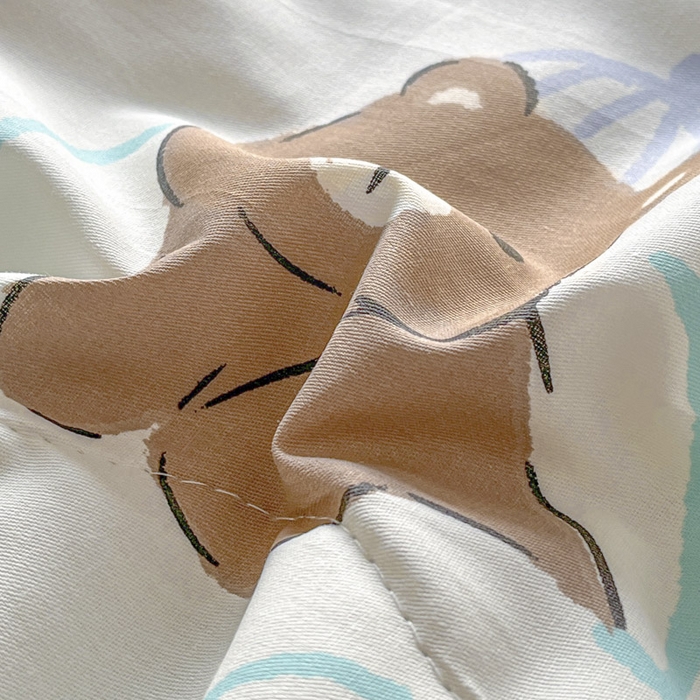 91家纺网 家纺一手货源 找家纺 晨希家居 2025春夏新款全棉纯棉印花夏被夏凉被空调被 考拉