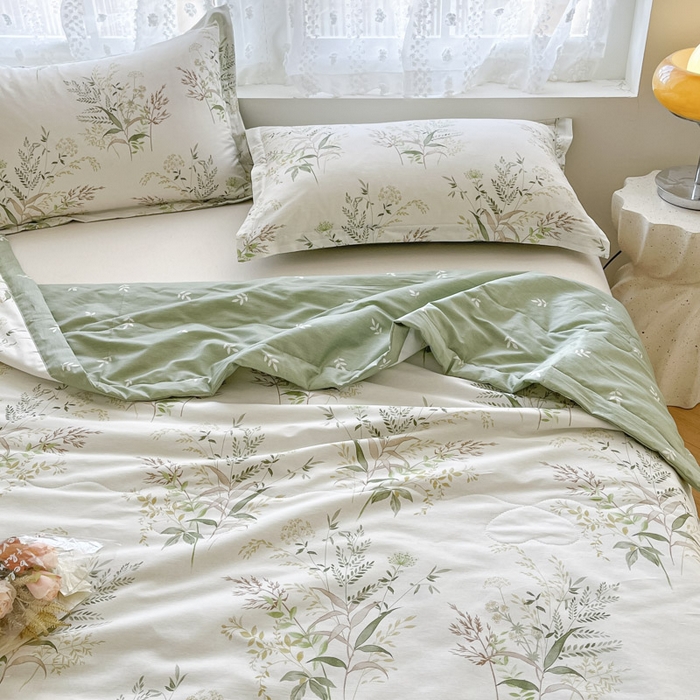 91家纺网 家纺一手货源 找家纺 晨希家居 2025春夏新款全棉纯棉印花夏被夏凉被空调被 清风