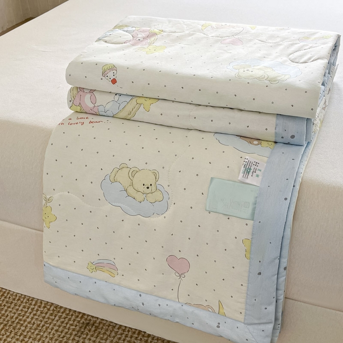 晨希家居 2025春夏新款全棉纯棉印花夏被夏凉被空调被 星星熊