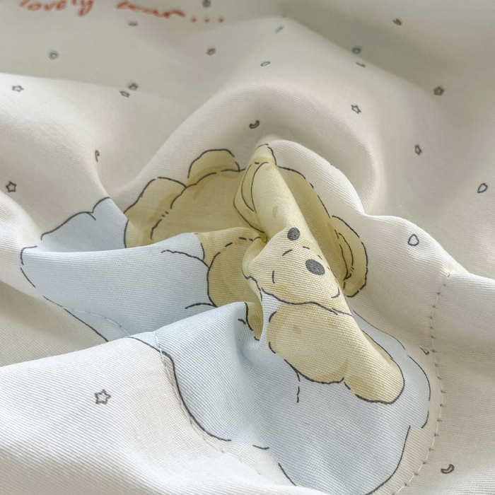 91家纺网 家纺一手货源 找家纺 晨希家居 2025春夏新款全棉纯棉印花夏被夏凉被空调被 星星熊