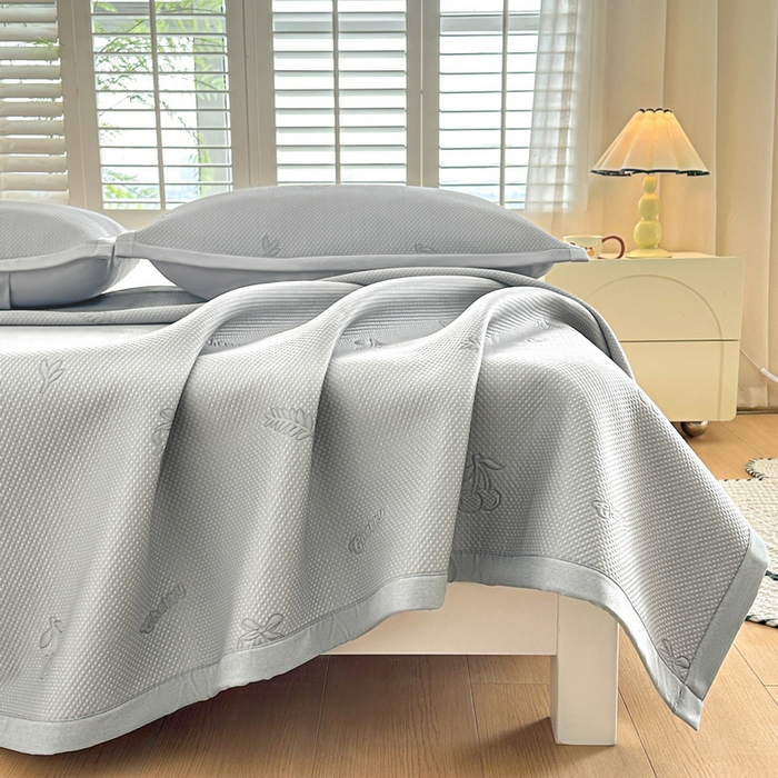 91家纺网 家纺一手货源 找家纺 （总）春妮家纺 2025新款A类PE提花软席凉感冰豆豆凉席席子凉席