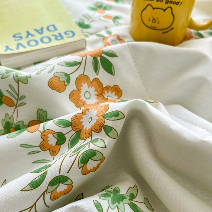 91家纺网 家纺一手货源 找家纺 大世界被王 2025新款全棉纯棉健康夏被夏凉被空调被 梦归花园