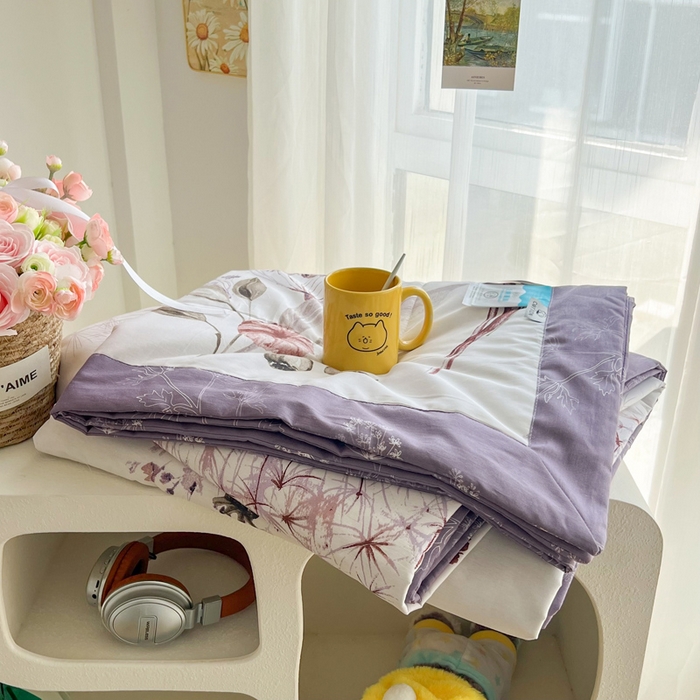 大世界被王 2025新款全棉纯棉健康夏被夏凉被空调被 妙趣花田