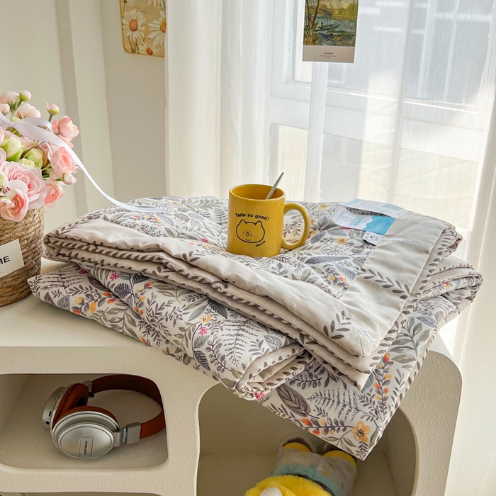 大世界被王 2025新款全棉纯棉健康夏被夏凉被空调被 轻盈如羽
