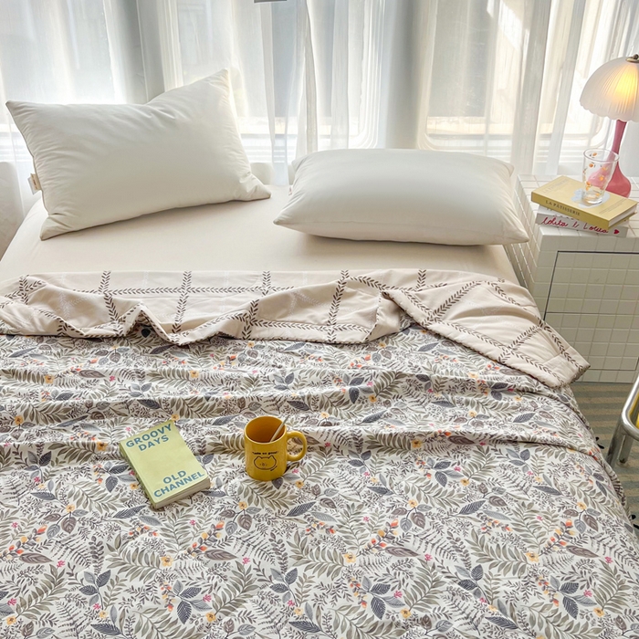 91家纺网 家纺一手货源 找家纺 大世界被王 2025新款全棉纯棉健康夏被夏凉被空调被 轻盈如羽