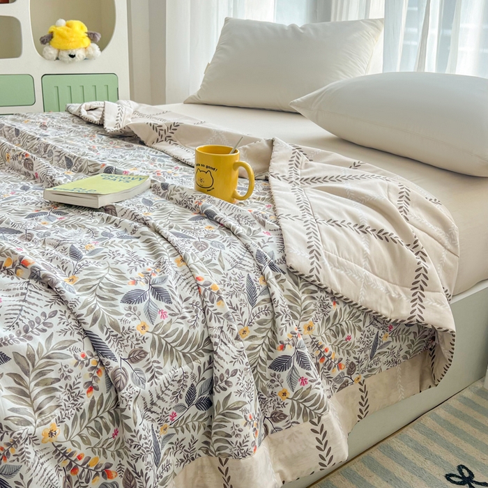 91家纺网 家纺一手货源 找家纺 大世界被王 2025新款全棉纯棉健康夏被夏凉被空调被 轻盈如羽